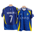 adidas Al Nassr Ronaldo Away Jersey 2025 Blue Yellow